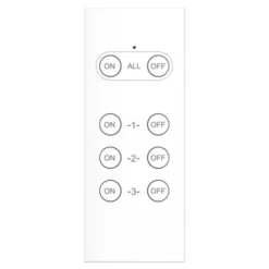 Lot de 3 prises GAO Télécommandées Blanches