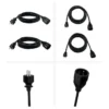 Lot de 2 Rallonges GAO 3m+5m Noire