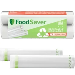 Lot de 2 rouleaux de sacs recyclables FOODSAVER 28cm X 3m