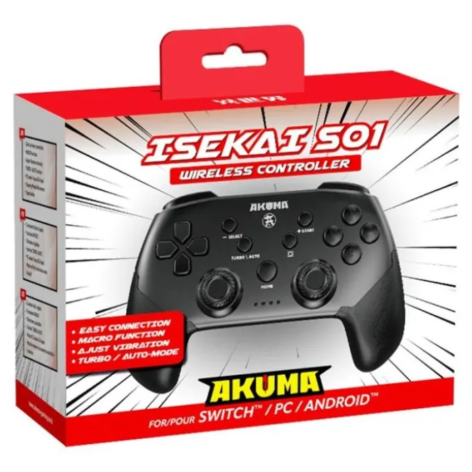 Manette Switch AKUMA ISEKAI sans fil Noire