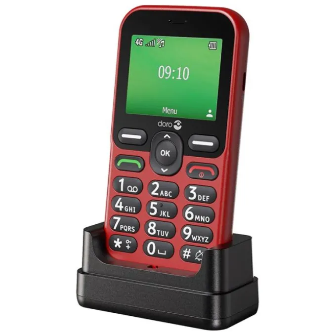 Mobile DORO Leva E10s 4G Rouge Sénior