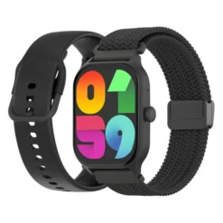 Montre connectée Echo Rainbow Mesh Noir - 2 Bracelets