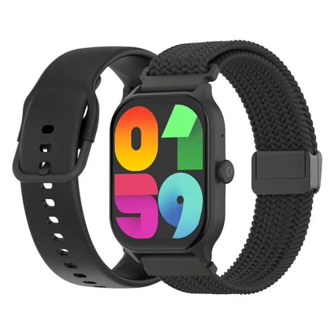 Montre connectée Echo Rainbow Mesh Noir - 2 Bracelets