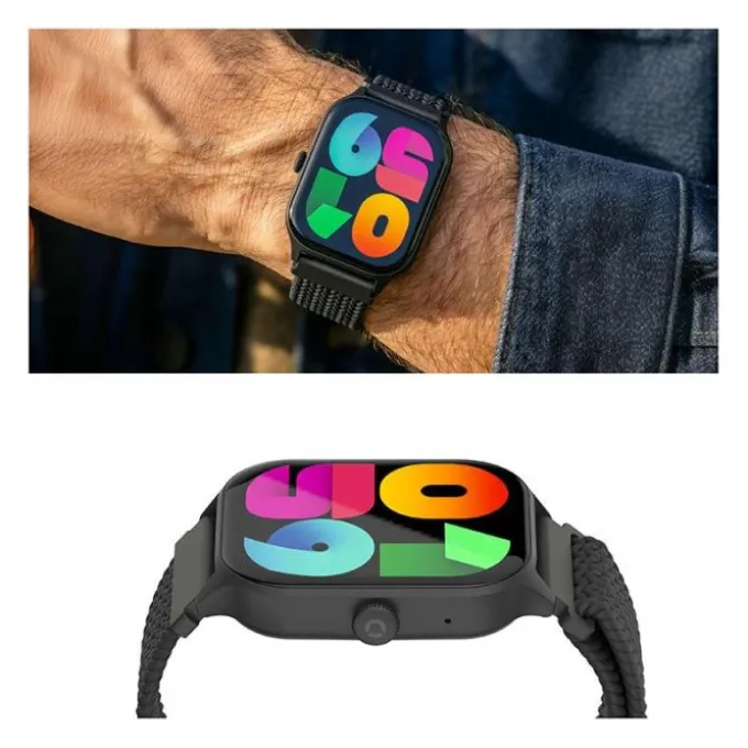 Montre connectée Echo Rainbow Mesh Noir - 2 Bracelets