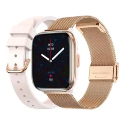 Montre connectée ECHO Rainbow Nano Bracelets Rose + Métal Gold