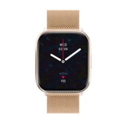 Montre connectée ECHO Rainbow Nano Bracelets Rose + Métal Gold