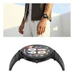 Montre connectée ECHO Rainbow Sunset noir - 2 bracelets