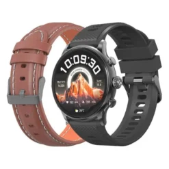 Montre connectée ECHO Rainbow Voyager Noir + Bracelet Marron