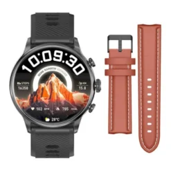 Montre connectée ECHO Rainbow Voyager Noir + Bracelet Marron