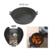 moule silicone diamètre 20cm pour friteuse sans huile