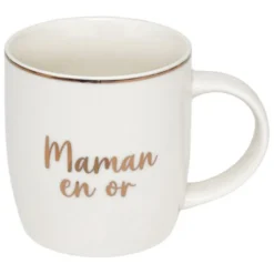 mug céramique 34cl "famille en or"