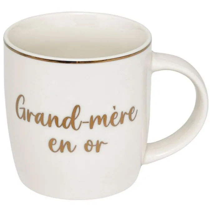 mug céramique 34cl "famille en or"