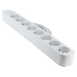 Multiprise CHACON 8 prises avec interrupteur Blanche - Cable 1.5m