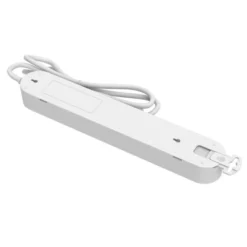 Multiprise LINK2HOME 5 prises + 2 USB-A + 1 USB-C avec interrupteur Blanc - Cable 1.5m