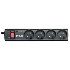 Multiprise parafoudre EATON 4 prises Noire - Cable 1m