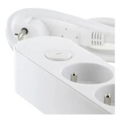 Multriprise ELECTRO DEPOT 5 prises + 2 USB Blanche - Cable 1.5m