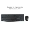 Pack ADVANCE ELITE wireless combo - Clavier et Souris Sans Fil + Tapis AZERTY Slim Design