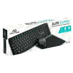 Pack ADVANCE ELITE wireless combo - Clavier et Souris Sans Fil + Tapis AZERTY Slim Design