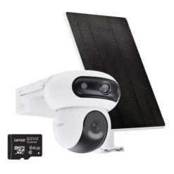 Pack caméra de sécurité EZVIZ HB90 4MP 2K+ avec panneau solaire et carte MSD 64Go