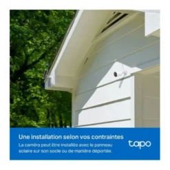 Pack caméra de surveillance TAPO TC82 KIT 3MP 2K + panneau solaire