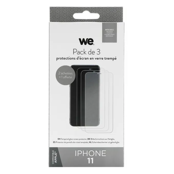 Pack de 3 Films de protection WE APPLE iPhone 11