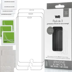 Pack de 3 Films de protection WE APPLE iPhone 7/8/SE