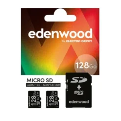 Pack de 2 MicroSD EDENWOOD 128Go
