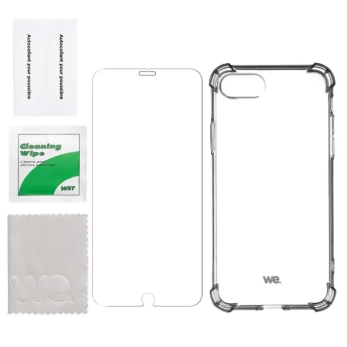 Pack Film de protection + Coque WE APPLE iPhone 7/8/SE