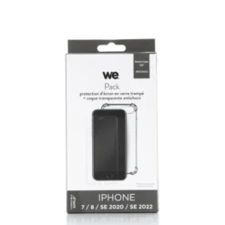 Pack Film de protection + Coque WE APPLE iPhone 7/8/SE