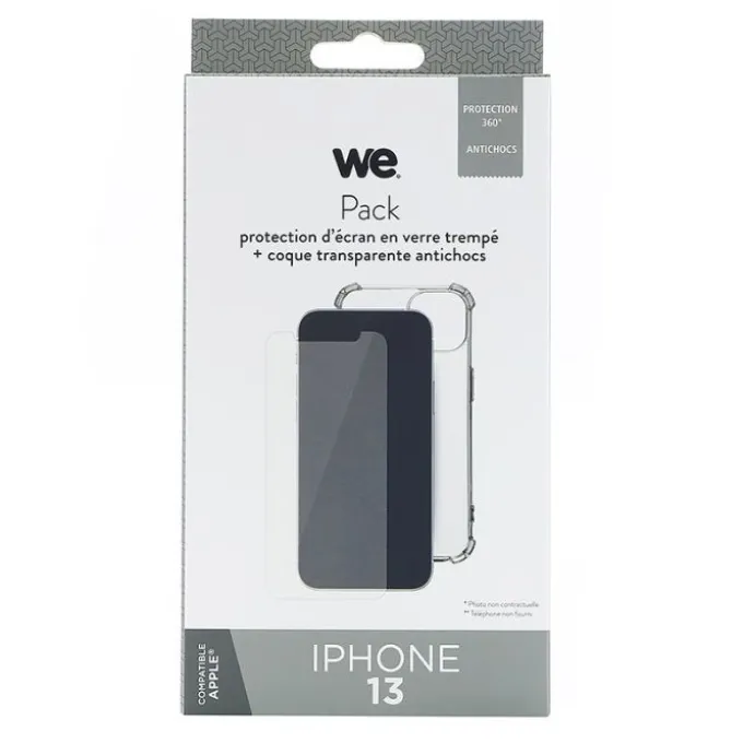 Pack Film de protection + Coque WE APPLE iPhone 13
