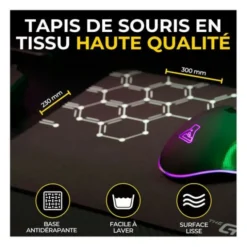 Pack gaming THE G-LAB COMBO ELECTRON 4en1 clavier et souris sans fil