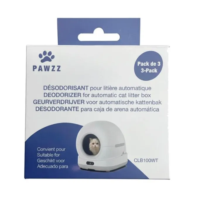Pack x3 tablette désodorisante pour litière PAWZZ
