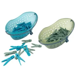 Panier à suspendre + 24 pinces à linge