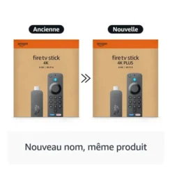 Passerelle Multimédia FIRE STICK TV AMAZON 4K PLUS 2ème génération avec télécommande