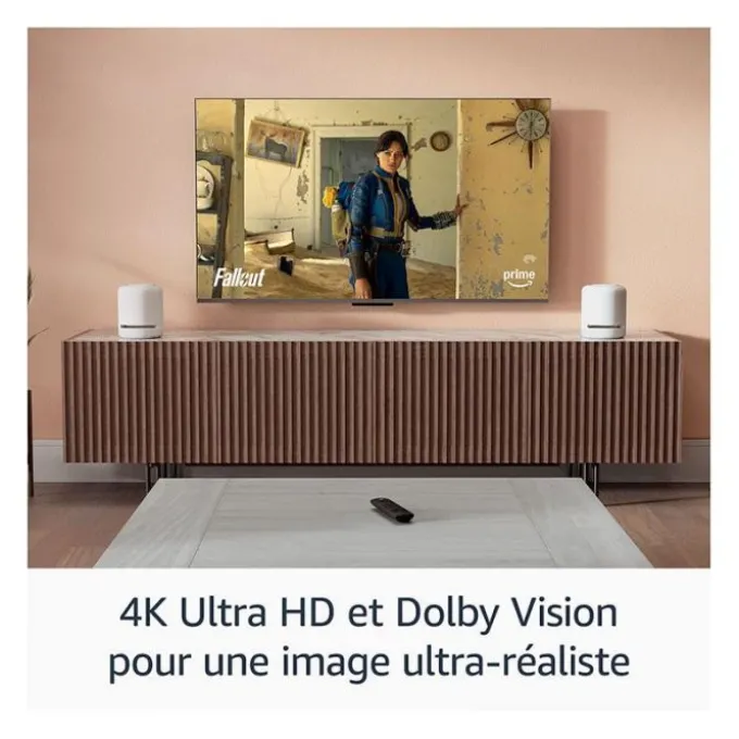 Passerelle Multimédia FIRE STICK TV AMAZON 4K PLUS 2ème génération avec télécommande