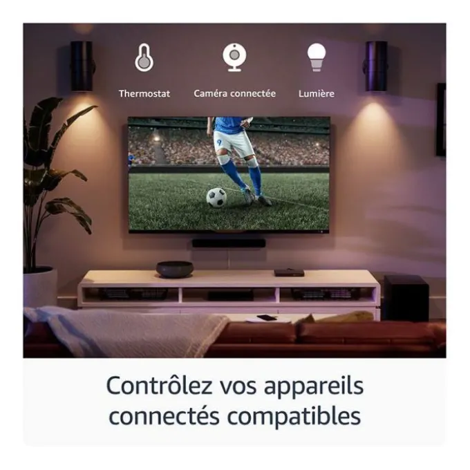 Passerelle Multimédia FIRE STICK TV AMAZON 4K PLUS 2ème génération avec télécommande