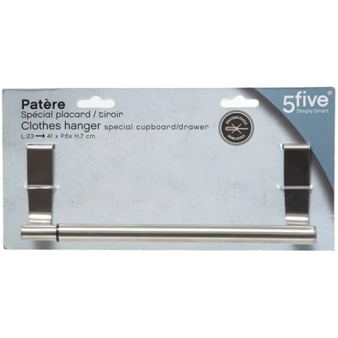 Patere inox extensible 23 à 41cm