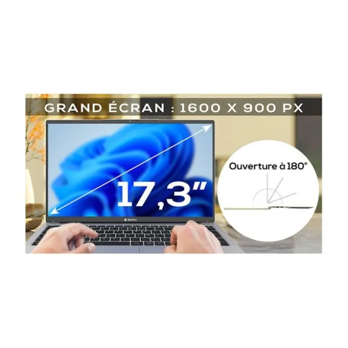PC Portable DANEW 17,3" Dbook 175-W5 - cel/8Go/512Go