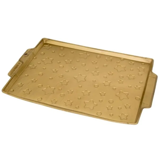 Plaque à genoise fond étoiles 42x28cm