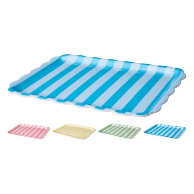 Plateau mélamine festonné 36,5 x 28,5cm