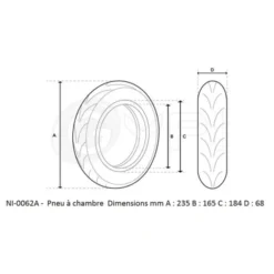Pneu GYPI Tubeless avec Gel 10