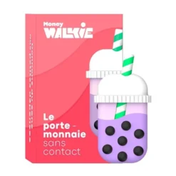 PORTE MONNAIE SANS CONTACT MONEY WALKIE BUBBLE TEA