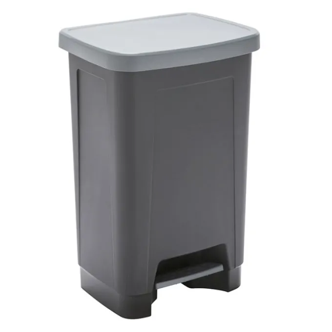Poubelle plastique à pédale 50L