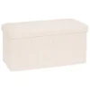 Pouf double pliable 76x38x38cm velours