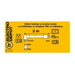 Prolongateur EDENWOOD COAXIAL 9,52 M/F-M