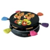 Raclette TECHWOOD 6 personnes- poelons avec manches coloré