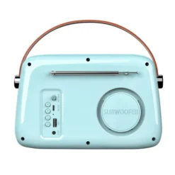Radio LEDWOOD ALMA Vintage Bleue