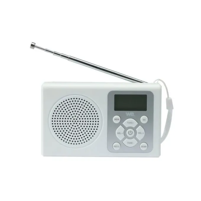 Radio à pile WE WERADPILBL Blanche
