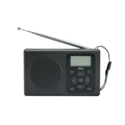 Radio à pile WE WERADPILBL Noire