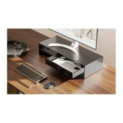 Réhausseur écran ordinateur EDENWOOD avec 2 tiroirs